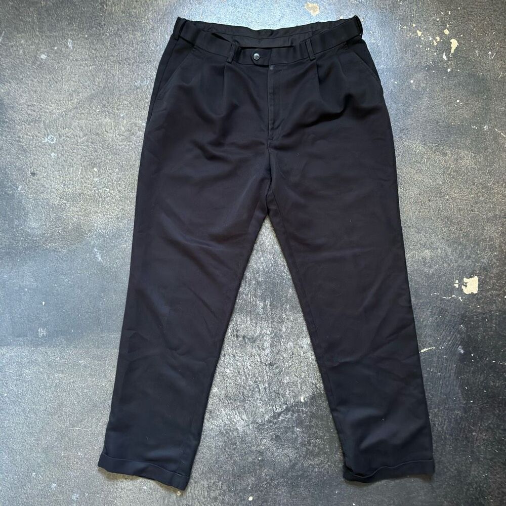 Savane Men’s Pleated Front Pants Size 38x33 100% Polyester Pants Business Casual